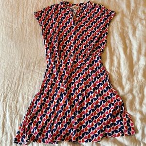 Boden button down t-shirt dress